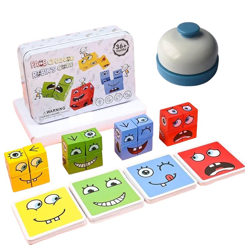 Face Changing Building Blocks Board Game-StudiaBank